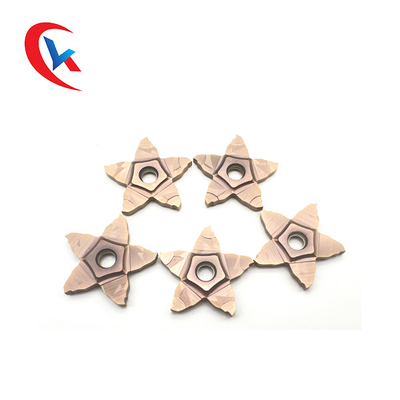 5 طرفه شیار پنتاگون عرض 1.0-3.0 میلی متر راه حل های پردازش لبه برش درج شیار کاربید