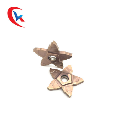 5 طرفه شیار پنتاگون عرض 1.0-3.0 میلی متر راه حل های پردازش لبه برش درج شیار کاربید