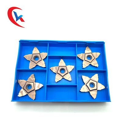 5 طرفه شیار پنتاگون عرض 1.0-3.0 میلی متر راه حل های پردازش لبه برش درج شیار کاربید