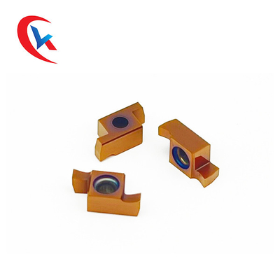 درج های شیاردار کاربید پوشش برنزی GER-C عرض شکاف 1.0-3.0 میلی متر برای ماشین های CNC