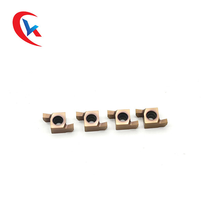 درج های شیاردار کاربید پوشش برنز 10 بسته 9GR قطعات ابزار دقیق HRA 91.8
