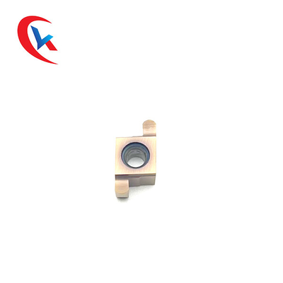 قطعات کار GER200-100CR خاکستری روشن PVD پردازش شده درج های شیاردار کاربید