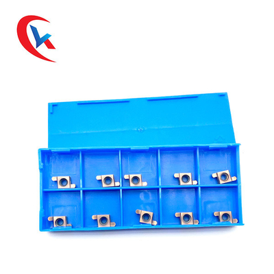قطعات کار GER200-100CR خاکستری روشن PVD پردازش شده درج های شیاردار کاربید