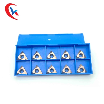 درج های فرز رزوه عمودی MTT43R6004 پوشش برنزی درج های کاربید تنگستن مقاوم در برابر سایش