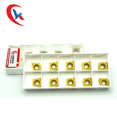 پوشش شیمیایی CCMT09T304 کاربید تنگستن برای قطعات فولادی