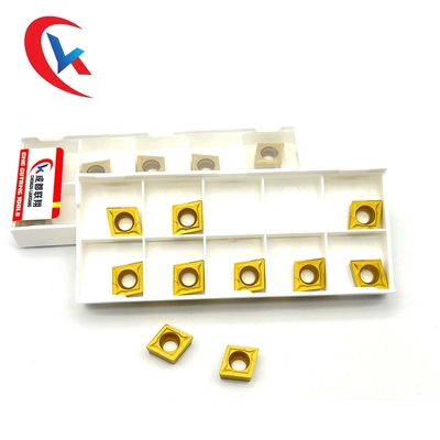 پوشش شیمیایی CCMT09T304 کاربید تنگستن برای قطعات فولادی