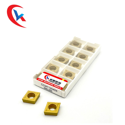 CCMT120404 درج های کاربید تنگستن پوشش شیمیایی ویژه برای قطعات فولادی