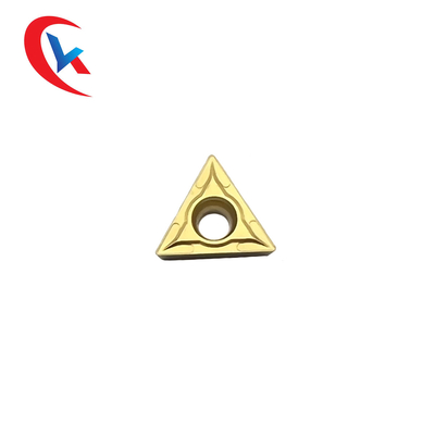 TCMT16T304 ماشینکاری درج های کاربید تنگستن فولادی با پوشش شیمیایی زرد