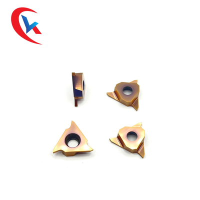 پوشش فیزیکی برنزی GBA43R100 سه لبه برش درج شیار کاربید ابزار برش و شکاف