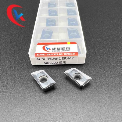 درج های فرز شانه ای APMT1604PDER-M2 پردازش قطعات فولادی، درج های فرز کاربید فولاد ضد زنگ