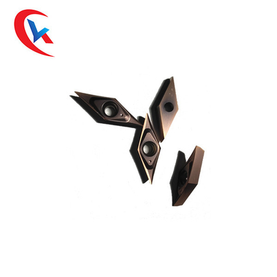 درج های تراشکاری کاربید تنگستن CNC مقاوم در برابر سایش VCGT110302ML درج های شیاردار کاربید