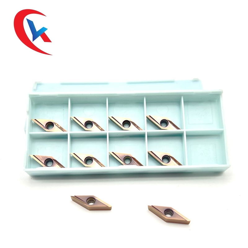 CNC Finishing Blade VBGT 110302R-Y برنز مقاوم در برابر سایش درج های کاربید تنگستن HRA 91.8