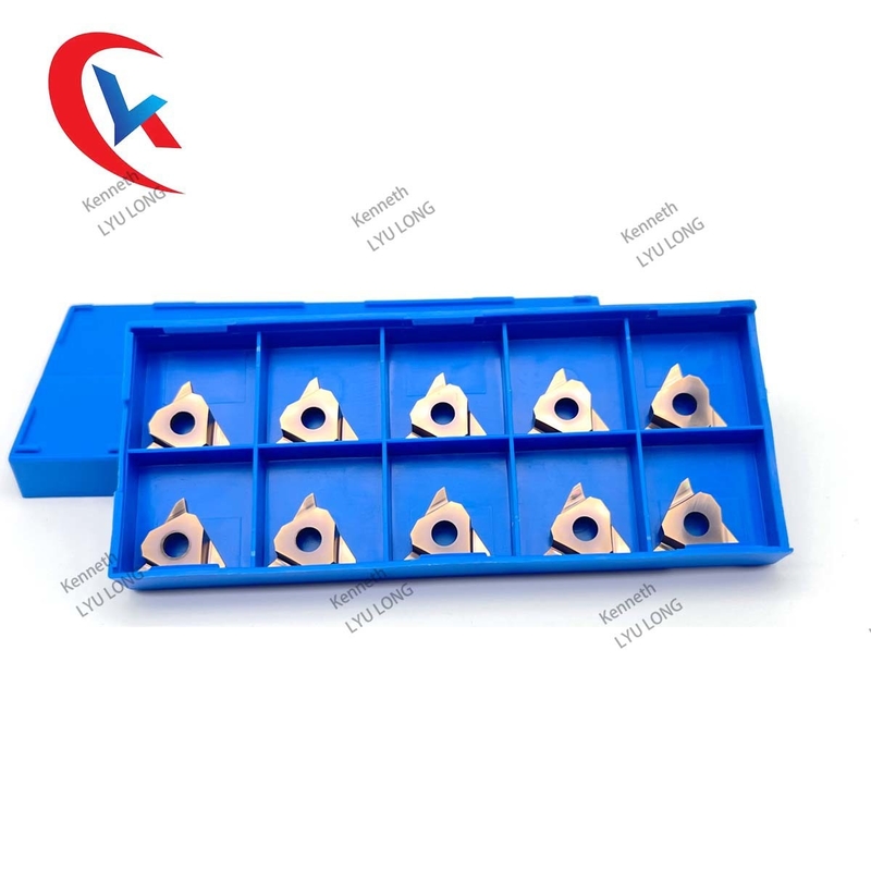 پوشش فیزیکی برنزی GBA43R100 سه لبه برش درج شیار کاربید ابزار برش و شکاف